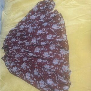 Floral Burgundy Blouse